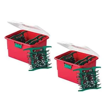 HOMZ Holiday Light Storage Containers - Organize Festive Lights