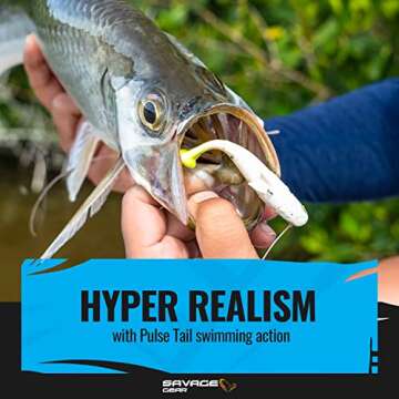 Savage Gear Pulse Tail Mullet Fishing Lure with Rattle