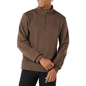 Amazon Essentials Men's Soft Quarter-Zip Fleece Sweatshirt - Comfort & Style
