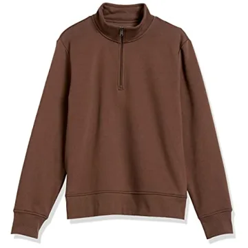 Men's Soft Quarter-Zip Fleece Sweatshirt by Amazon Essentials