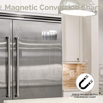 CuttleLab 22-Piece Stainless Steel Measuring Cups and Spoons Set