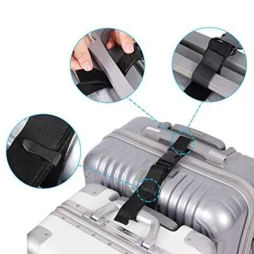 Vigorport Adjustable Luggage Connector Straps for Travel