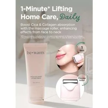BE+WANTS Bewants Neck Lifting & Firming Cream with Centella Asiatica, Vegan Hyaluronic Acid, Neck Fi...