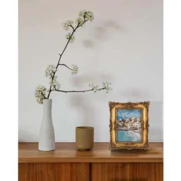 8×10 Vintage Picture Frame, Ornate Bronze Photo Frames with Mat Antique Gold Picture Frames with Glass Front for Tabletop Wall Hanging (8×10 inch, Bronze Gold)