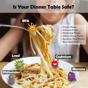 XIBORO BYEM Make A Face Plate For Kids (Plates x 3) Canadian Design Picky Eater Plates Unbreakable Microwave & Dishwasher Safe Cute Plates Biodegradable Toxin & Melamine Free