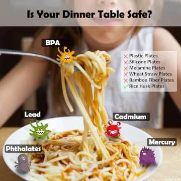 XIBORO BYEM Make A Face Plate For Kids (Plates x 3) Canadian Design Picky Eater Plates Unbreakable Microwave & Dishwasher Safe Cute Plates Biodegradable Toxin & Melamine Free