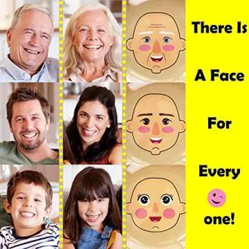 XIBORO BYEM Make A Face Plate For Kids (Plates x 3) Canadian Design Picky Eater Plates Unbreakable Microwave & Dishwasher Safe Cute Plates Biodegradable Toxin & Melamine Free