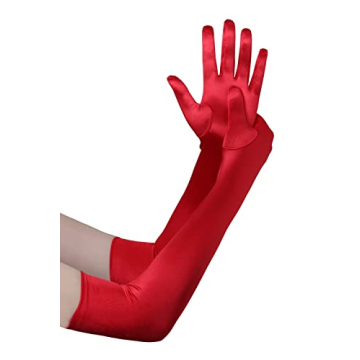BABEYOND Long Opera Party Satin Gloves - Elegant Costume Accessories for All Occasions