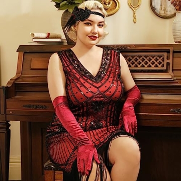 Elegant BABEYOND Long Satin Gloves for Parties and Costumes