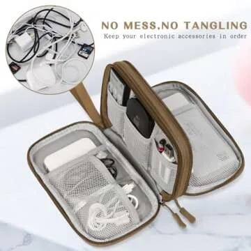 FYY Waterproof Electronic Organizer for Travel and Cables