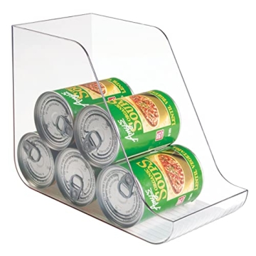 mDesign Clear Storage Organizers for Cans & Bottles