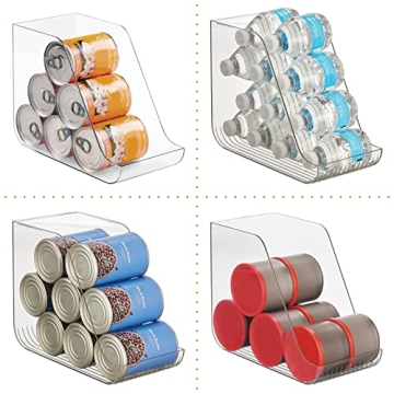 mDesign Clear Storage Organizers for Cans & Bottles