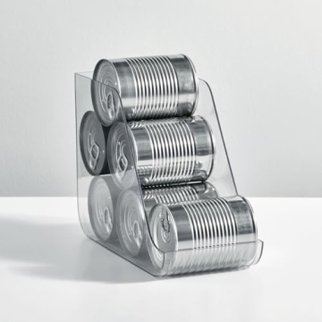 mDesign Clear Storage Organizers for Cans & Bottles