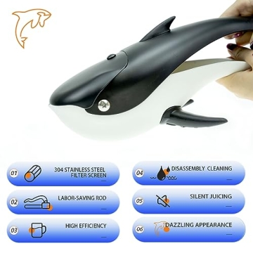 Killer Whale Manual Citrus Juicer for Fresh Juices