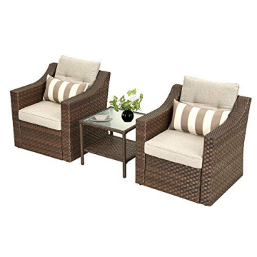 SOLAURA 3-Piece Patio Set for Ultimate Outdoor Comfort