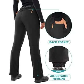 IUGA Women's Snow Pants Waterproof Insulated Softshell
