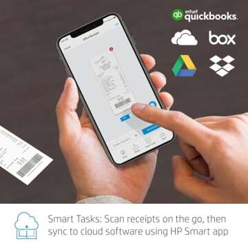 HP OfficeJet Pro 9020 All-in-One Wireless Printer, with Smart Tasks & Advanced Scan Solutions -for Smart Office Productivity, Works with Alexa (1MR78A)