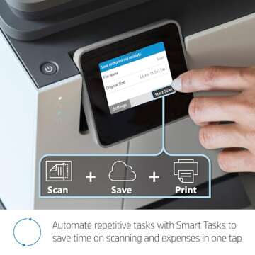 HP OfficeJet Pro 9020 All-in-One Wireless Printer, with Smart Tasks & Advanced Scan Solutions -for Smart Office Productivity, Works with Alexa (1MR78A)