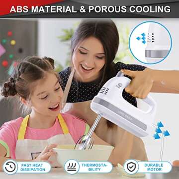 Lord Eagle 300W Hand Mixer with 5 Speed and Storage Case