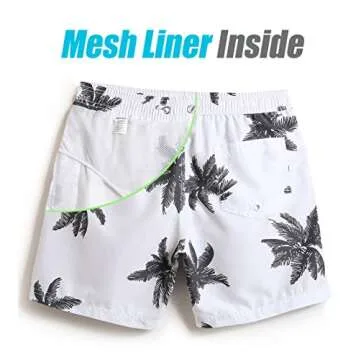 maamgic Men's 7 Inch Quick Dry Swim Trunks - Stylish Comfort