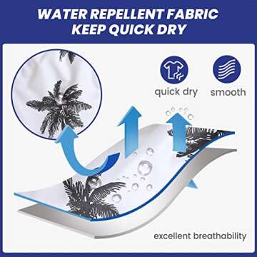 maamgic Men's 7 Inch Quick Dry Swim Trunks - Stylish Comfort