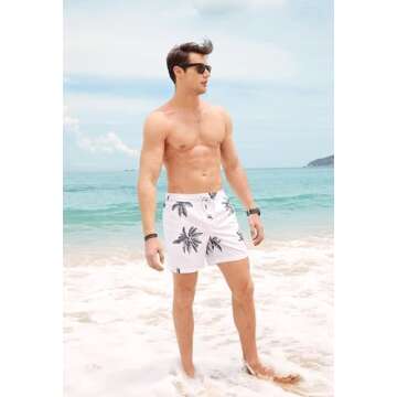 maamgic Men's 7 Inch Quick Dry Swim Trunks - Stylish Comfort