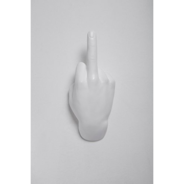 Interior Illusions Middle Finger Hand Wall Hook - Unique Home Decor
