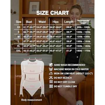 MANGOPOP Women's Long Sleeve Bodysuit for Effortless Style
