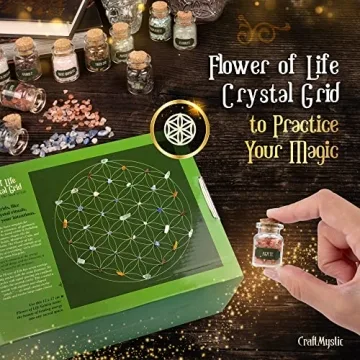 Witchcraft Supplies Kit for Beginners - Crystals and Herbs