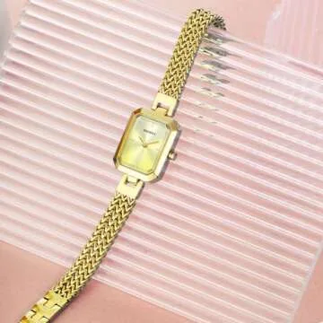 Stylish BERNY Gold Watch for Women - Adjustable & Reliable
