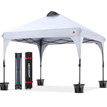 ABCCANOPY Outdoor Pop up Canopy Tent 10x10 Instant Portable Canopy for Beach Camping