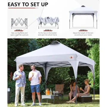 ABCCANOPY Canopy Tent Portable 10x10 for Outdoor Events