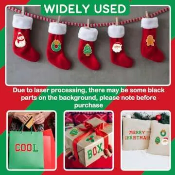 Geosar 54 Iron on Chenille Letter Patches for DIY