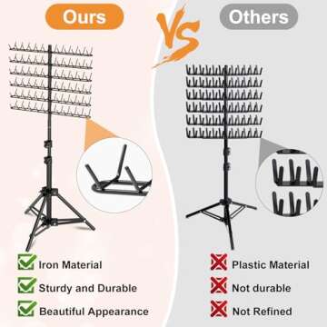 Adjustable 144 Pegs Hair Braiding Rack for Easy Styling