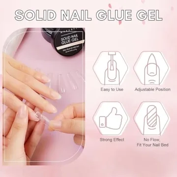 Makartt Solid Nail Glue Gel for Strong Press On Nails
