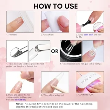 Makartt Solid Nail Glue Gel for Strong Press On Nails