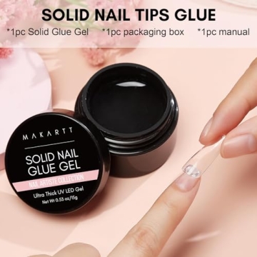 Makartt Solid Nail Glue Gel for Strong Press On Nails