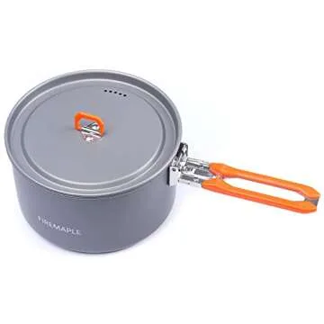 Fire-Maple Feast 2 Camping Cookware Set | Outdoor Cooking Gear Set with Pot, Kettle, Pan, Bowls and Spatula | Premium Construction | Ideal Mess Kit for Backpacking, Hiking, Car Camping and Emergency