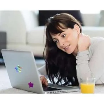 Sparkly Foil Small Star Stickers 500Pcs Multicolor Star Stickers 1" Diameter for Kids Reward, Arts and Crafts and Homeschool Teacher Supplies Planner and School Classroom (Multicolor 500pcs)