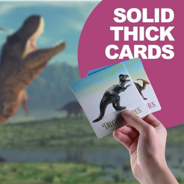 PREXTEX Dinosaur Toy Set with Memory Cards for Kids