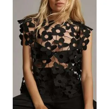 Stylish Floral Lace Vest for Women - Summer Essential