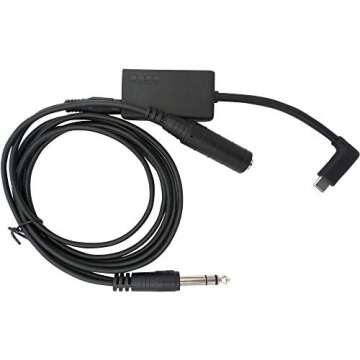 Nflightcam Audio Cable for Airplane Cockpit Recording - Clear Audio with Our Aviation Headset Access...