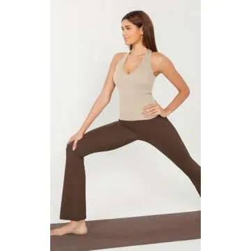 ODODOS Seamless Racerback Tank Tops for Active Women
