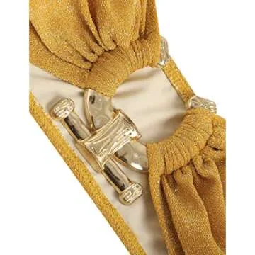 ZAFUL Metallic Cut Out Bathing Suit for Glamorous Swimwear