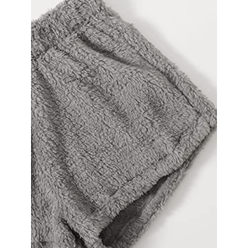 Fuzzy Pajamas Set for Women | Crop Top & Shorts