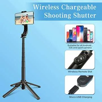 Ultimate Portable Phone Tripod & Selfie Stick for iPhones