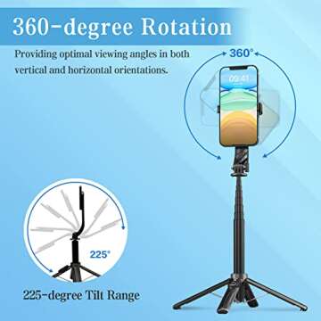 Ultimate Portable Phone Tripod & Selfie Stick for iPhones