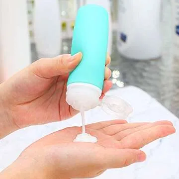 HubHnb 3.4 oz Leakproof Silicone Travel Bottles Set