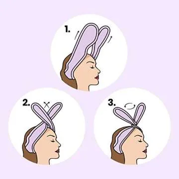Lindo Twist-N-Twirl Facewash Headband in Purple