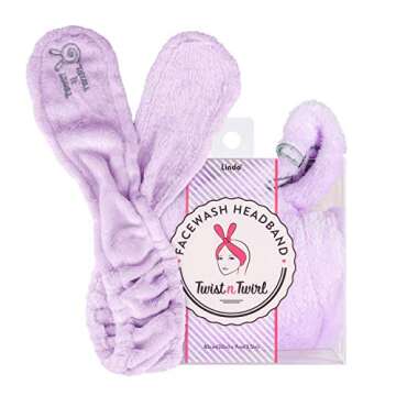 Lindo Twist-N-Twirl Facewash Headband in Purple